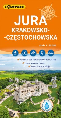 Mapa - Jura Krakowsko-Częstochowska - okładka książki