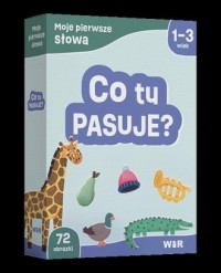 Moje pierwsze słowa. Co tu pasuje? - okładka książki