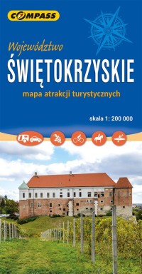 Świętokrzyskie mapa atrakcji turystycznych - okładka książki