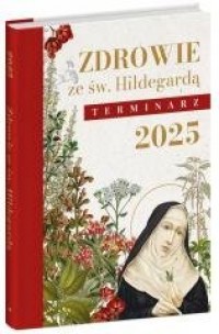 Terminarz 2025. Zdrowie ze św. - okładka książki