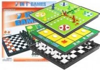 Zestaw gier planszowych 7w1 Ludo - zdjęcie zabawki, gry