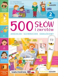 500 słów i zwrotów Angielski słowniczek - okładka książki