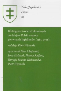 Bibliografia źródeł drukowanych - okładka książki