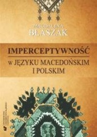 Imperceptywność w języku macedońskim - okładka książki