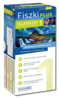 Islandzki Fiszki PLUS dla początkujących - okładka podręcznika
