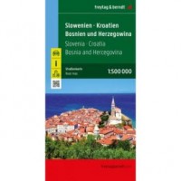 Mapa Słowenia Chorwacja Bośnia - okładka książki