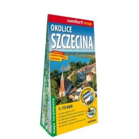 Okolice Szczecina laminowana mapa - okładka książki
