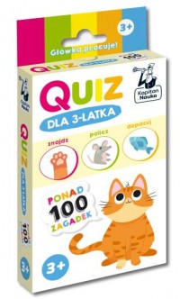 Quiz dla 3-latka. Kapitan Nauka - okładka książki