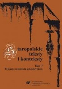 Staropolskie teksty i konteksty. - okładka książki