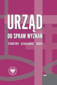 Urząd do spraw wyznań. Struktury, - okładka książki