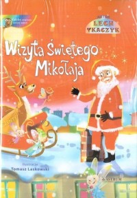 Wizyta Świętego Mikołaja z płytą - okładka książki