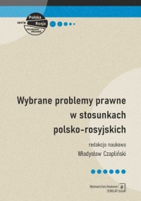 Wybrane problemy prawne w stosunkach - okładka książki