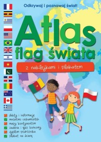 Atlas flag świata z naklejkami - okładka książki