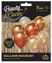 Balony Beauty&Charm bukiet złote - zdjęcie produktu