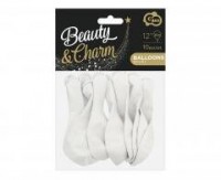 Balony pastelowe Beauty&Charm białe - zdjęcie produktu