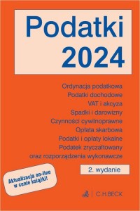 Podatki 2024 z aktualizacją onlie - okładka książki