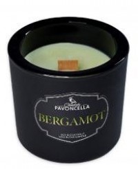 Świeczka sojowa Bergamot czarna - zdjęcie