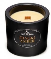 Świeczka sojowa Hinoki Amber czarna - zdjęcie akcesoriów