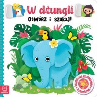 W dżungli. Otwórz i szukaj! Książeczka - okładka książki