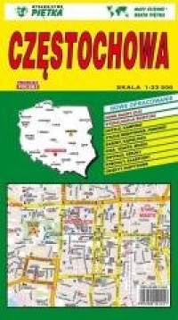 Częstochowa 1:23 500 plan miasta - okładka książki