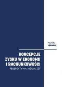 Koncepcje zysku w ekonomii i rachunkowości - okładka książki