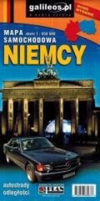 Mapa samochodowa - Niemcy 1:650 - okładka książki