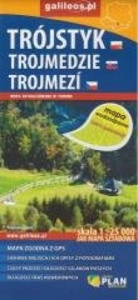 Mapa wodoodporna -Trójstyk/Trojmedzie/Trojmezi - okładka książki