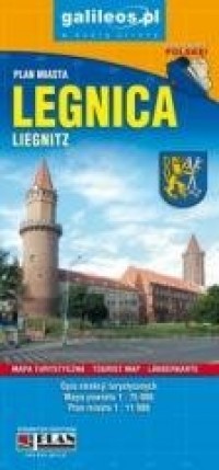 Plan miasta - Legnica/powiat 1:11 - okładka książki