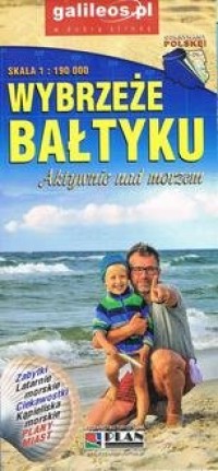 Wybrzeże Bałtyku 1: 190 000 mapa - okładka książki