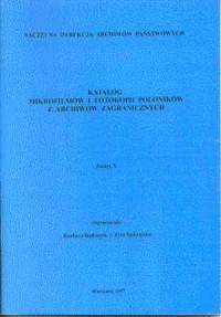 Katalog mikrofilmów i fotokopii - okładka książki