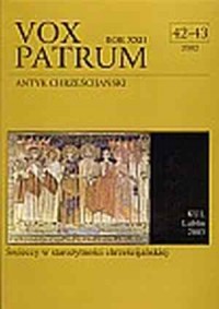 Vox Patrum. Rok XXII. Tom 42-43 - okładka książki