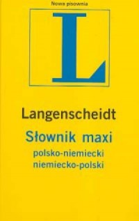 Słownik maxi polsko-niemiecki, - okładka książki