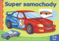 Super samochody. Malowanka z naklejkami - okładka książki