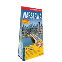 Warszawa laminowany plan miasta - okładka książki