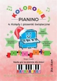 Kolorowe Pianino 4. Kolędy i piosenki - okładka książki