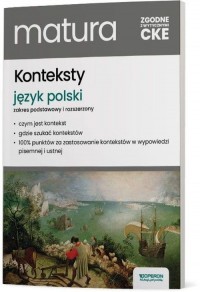 Matura 2025 Język polski Konteksty - okładka podręcznika