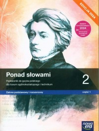 Ponad słowami 2. Podręcznik do - okładka podręcznika