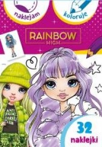 Rainbow High. Naklejam i koloruję - okładka książki