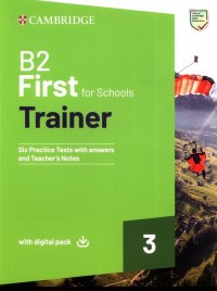 B2 First For Schools Trainer 3 - okładka podręcznika