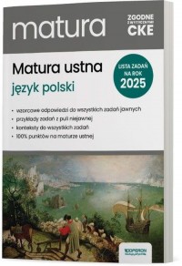 Matura ustna. Matura 2025 Język - okładka podręcznika