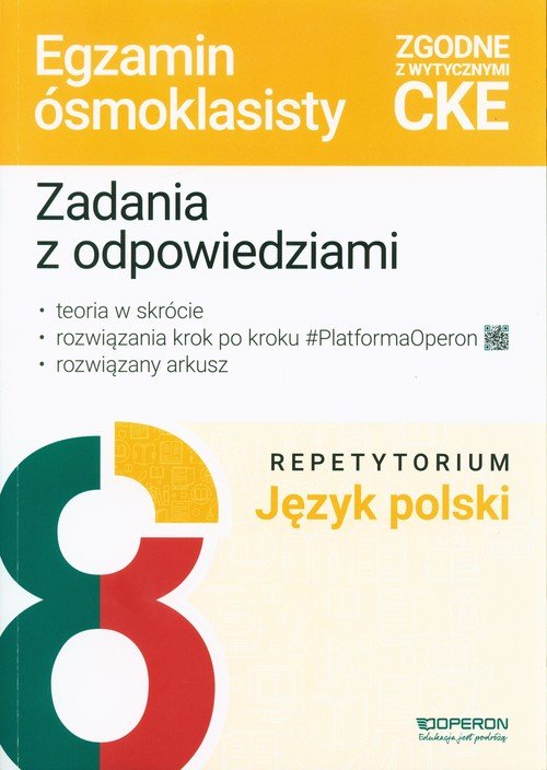 Egzamin ósmoklasisty SP 8 Język - okładka podręcznika