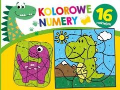 Kolorowe numery. Dinozaury - okładka książki