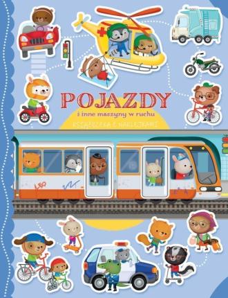 Książeczka z naklejkami. Pojazdy - okładka książki