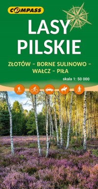 Mapa Lasy Pilskie - okładka książki