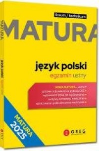 Matura 2025 Język polski egzamin - okładka podręcznika