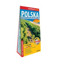 Polska laminowana mapa samochodowa - okładka książki