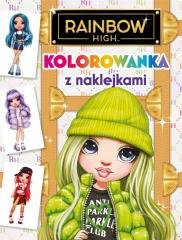 Rainbow High. Kolorowanka z naklejkami - okładka książki