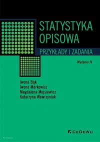 Statystyka opisowa. Przykłady i - okładka podręcznika