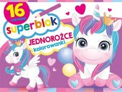 Superblok. Jednorożce. Kolorowanki - okładka książki