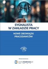 Sygnalista w zakładzie pracy - - okładka książki